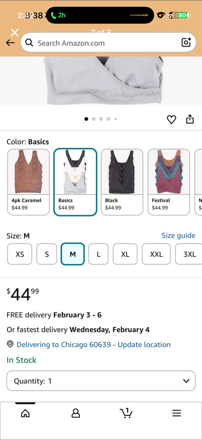 Caramel Cantina 4 Pack Women's  - Size M - photo 2