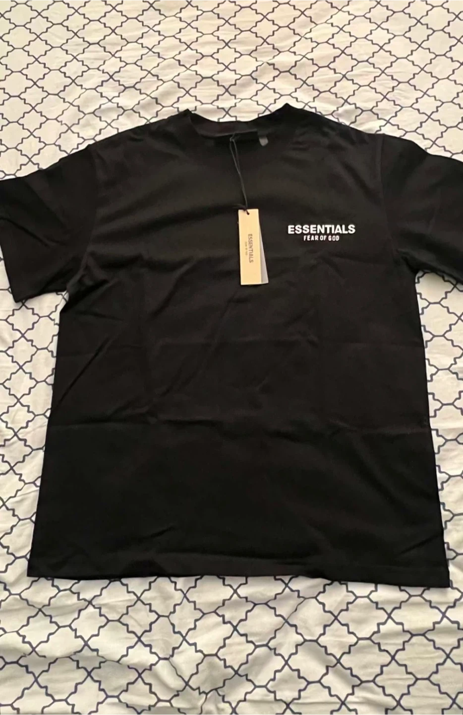 Essentials Fear of God Black T-Shirt
