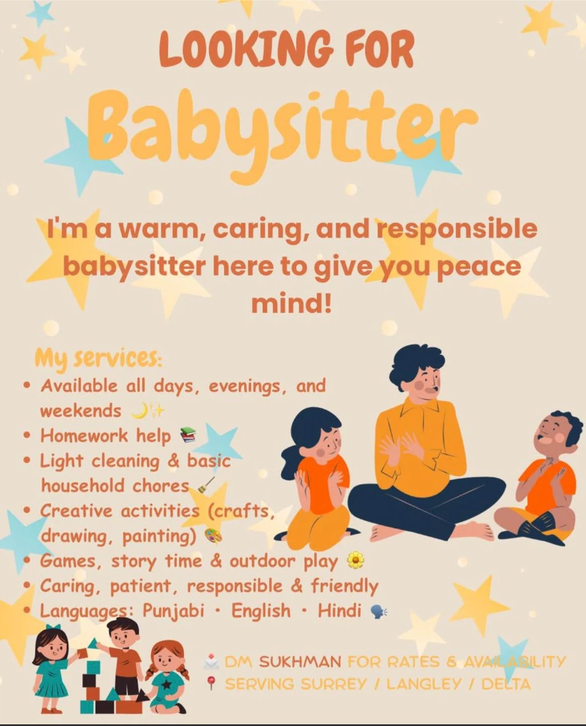 Babysitter Available