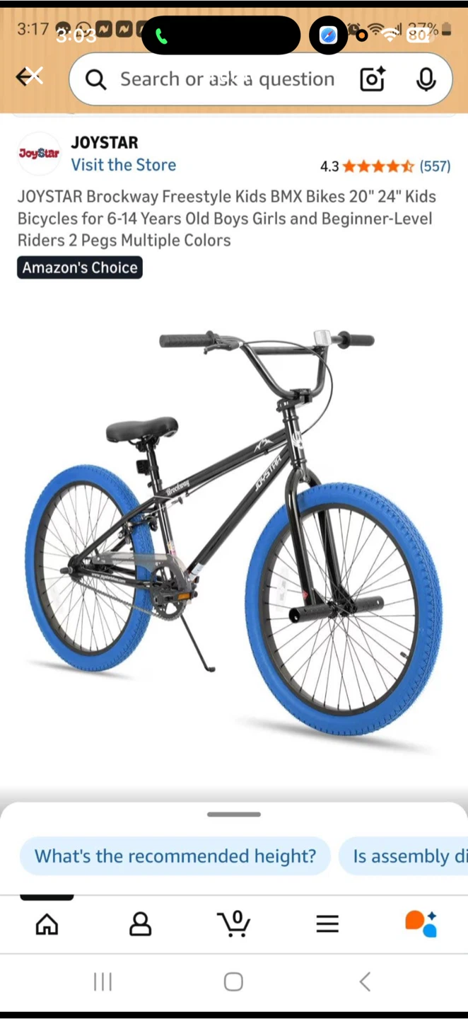 JOYSTAR Brockway Kids BMX Bike