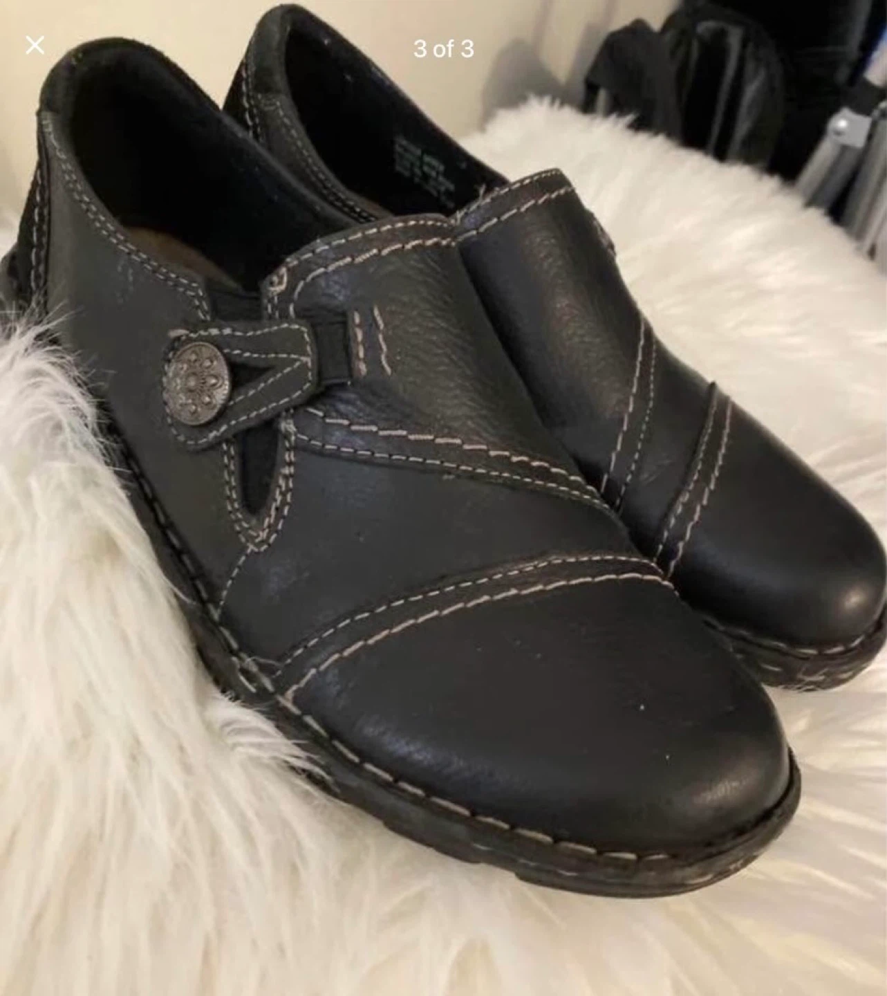 Clarks Collection Women's Brown Leather Slip-On Shoes - photo 2