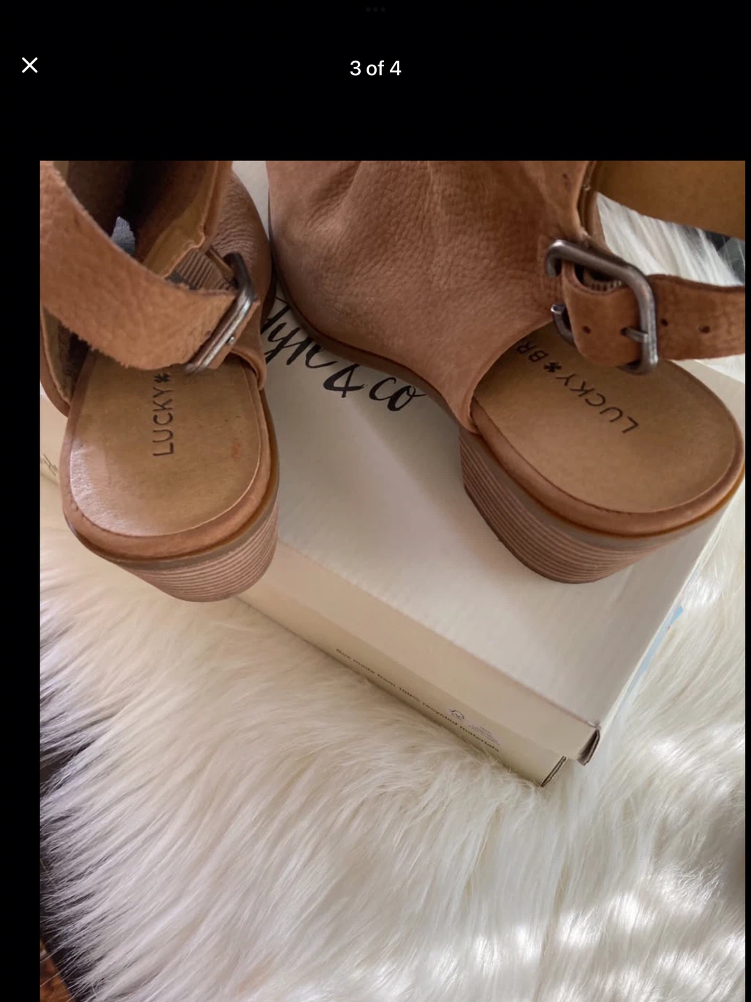 Lucky Brand Peep Toe Ankle Boots - photo 3
