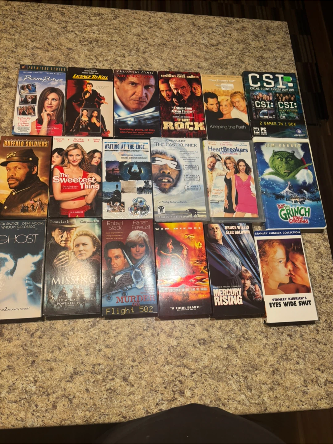 Mixed Lot of 19 VHS Movies