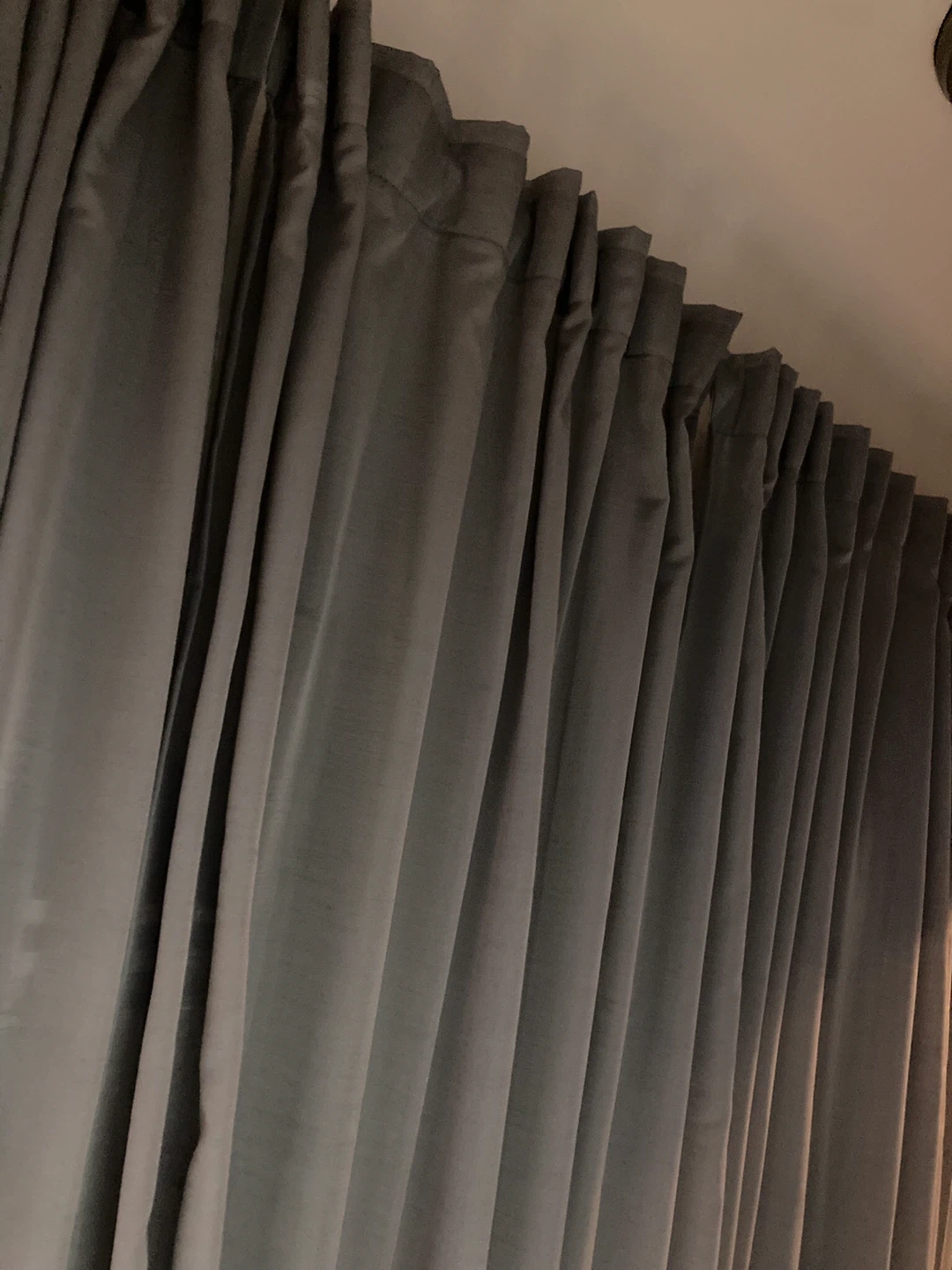 IKEA Gray Curtains Excellent Condition like new - photo 2