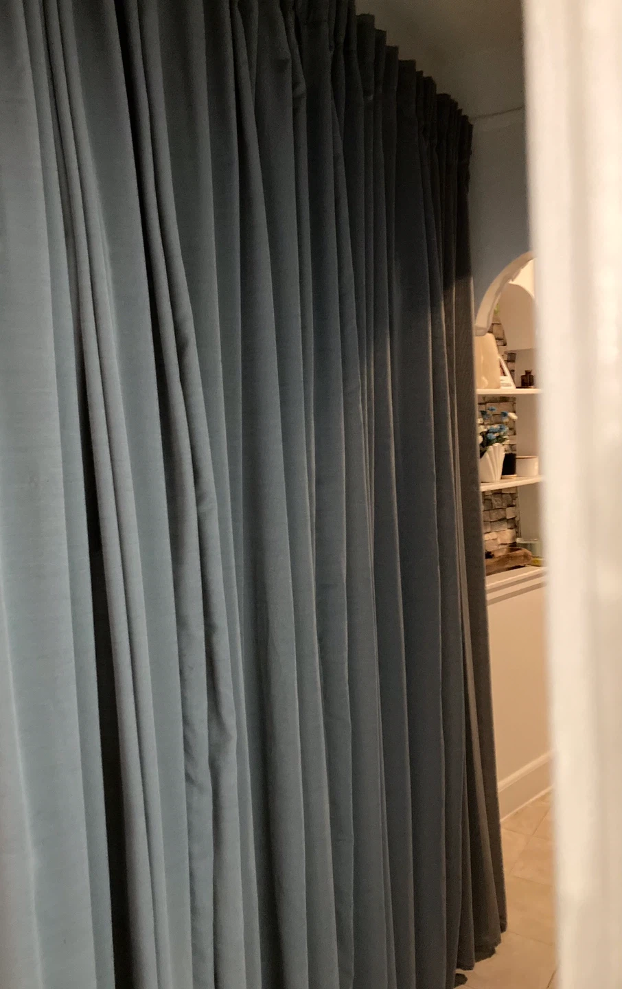 IKEA Gray Curtains Excellent Condition like new - photo 3