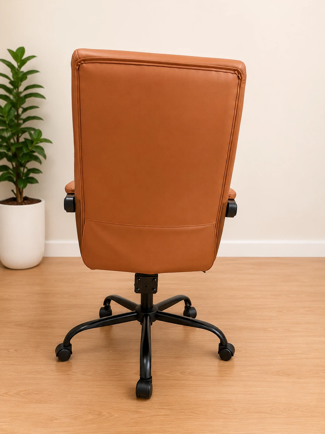 Brown Executive Office Chair with Footrest - photo 3