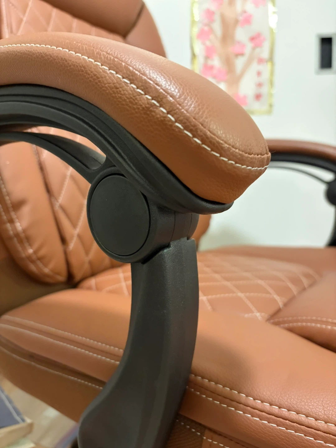 Brown Executive Office Chair with Footrest - photo 5