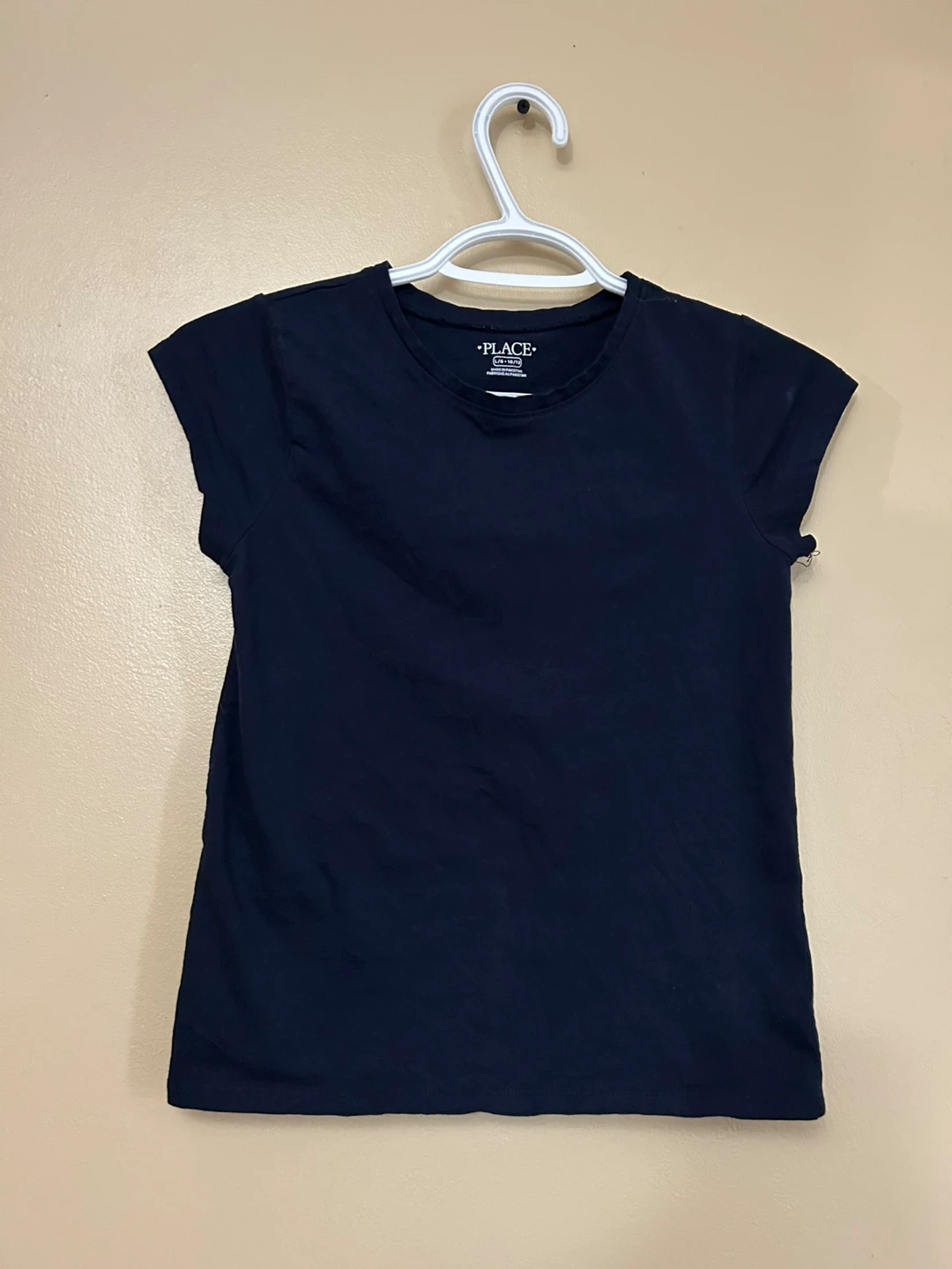 The Children's Place Girls Navy Blue T-Shirt (10/12)