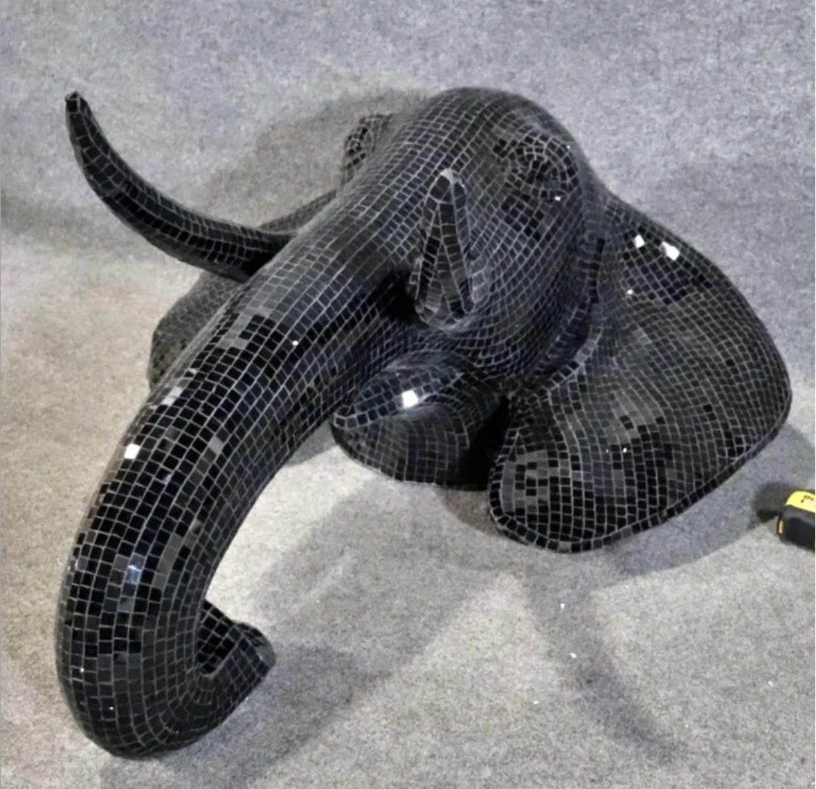 Mosaic Elephant Head Wall Decor - photo 2