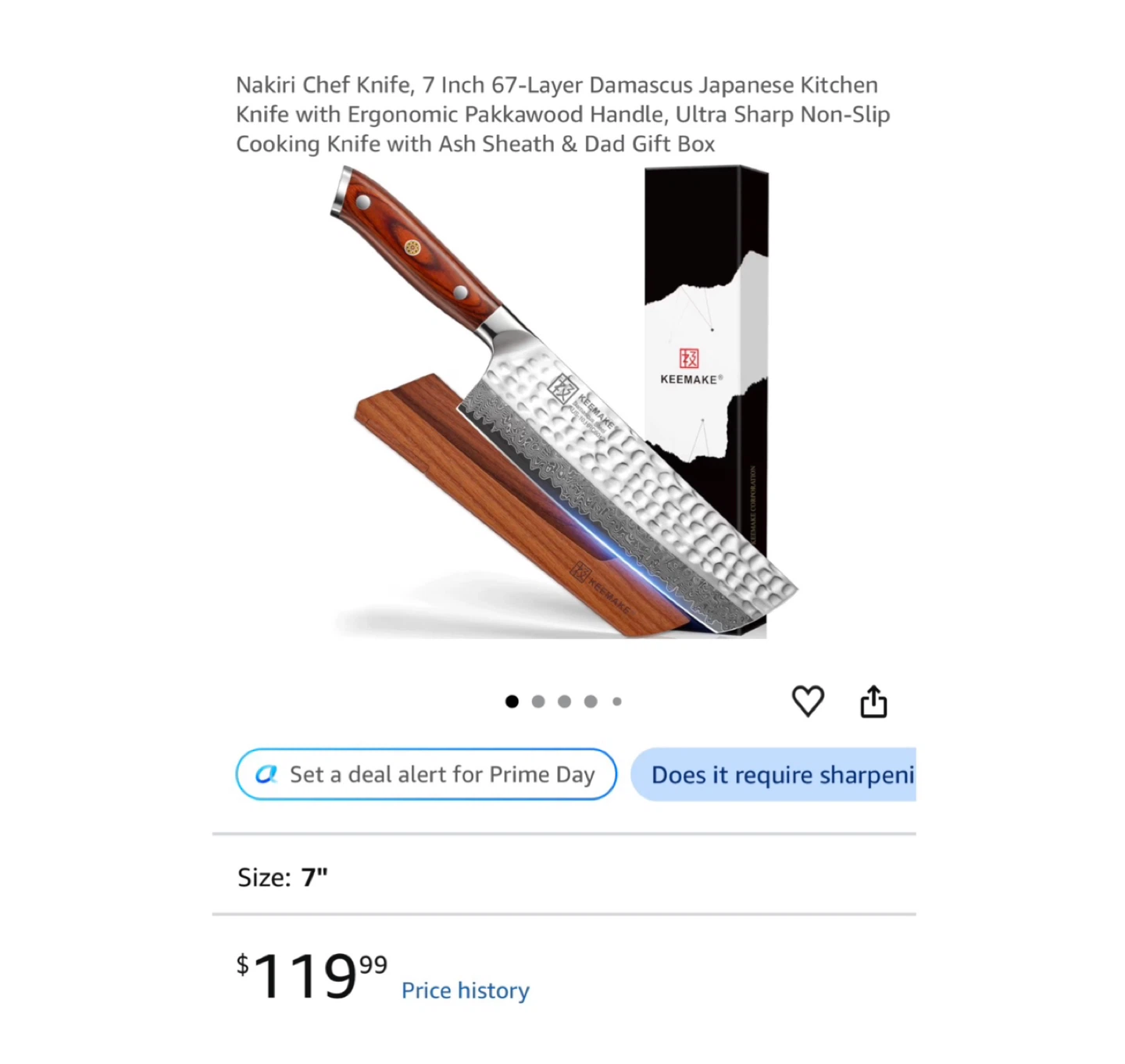 Brand new Nakiri Chef Knife, 7 Inch 67-Layer