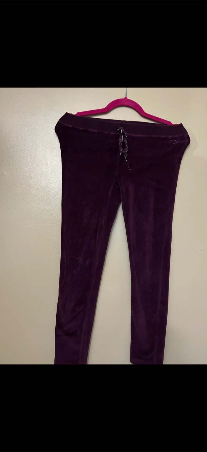 Joe Fresh Purple Velour Pants Kids Large