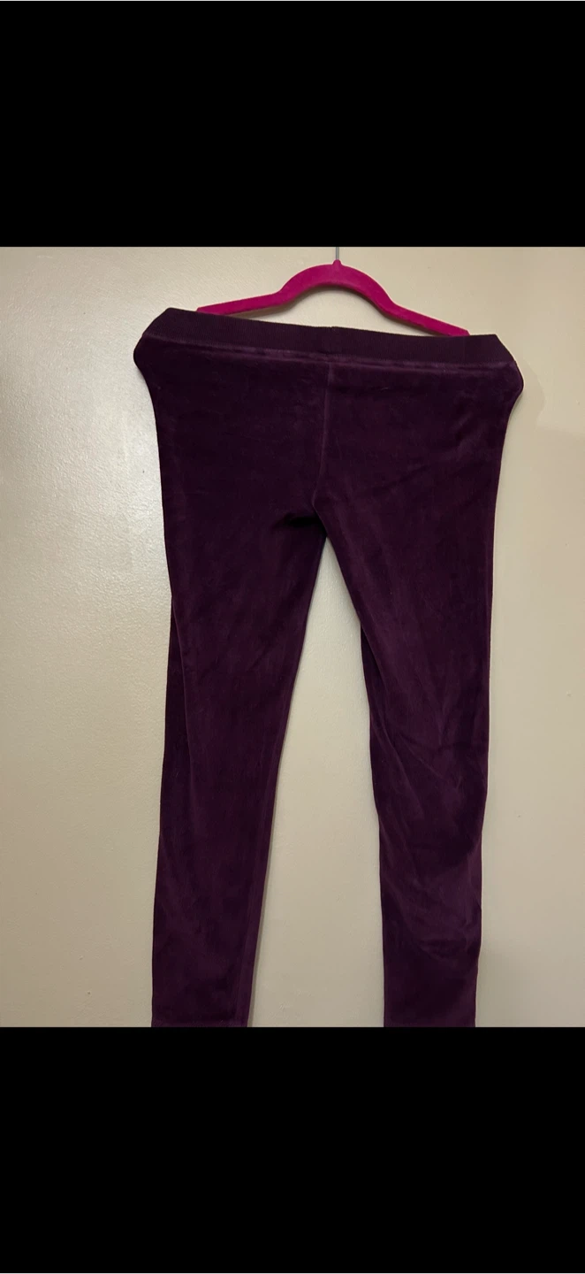 Joe Fresh Purple Velour Pants Kids Large - photo 2