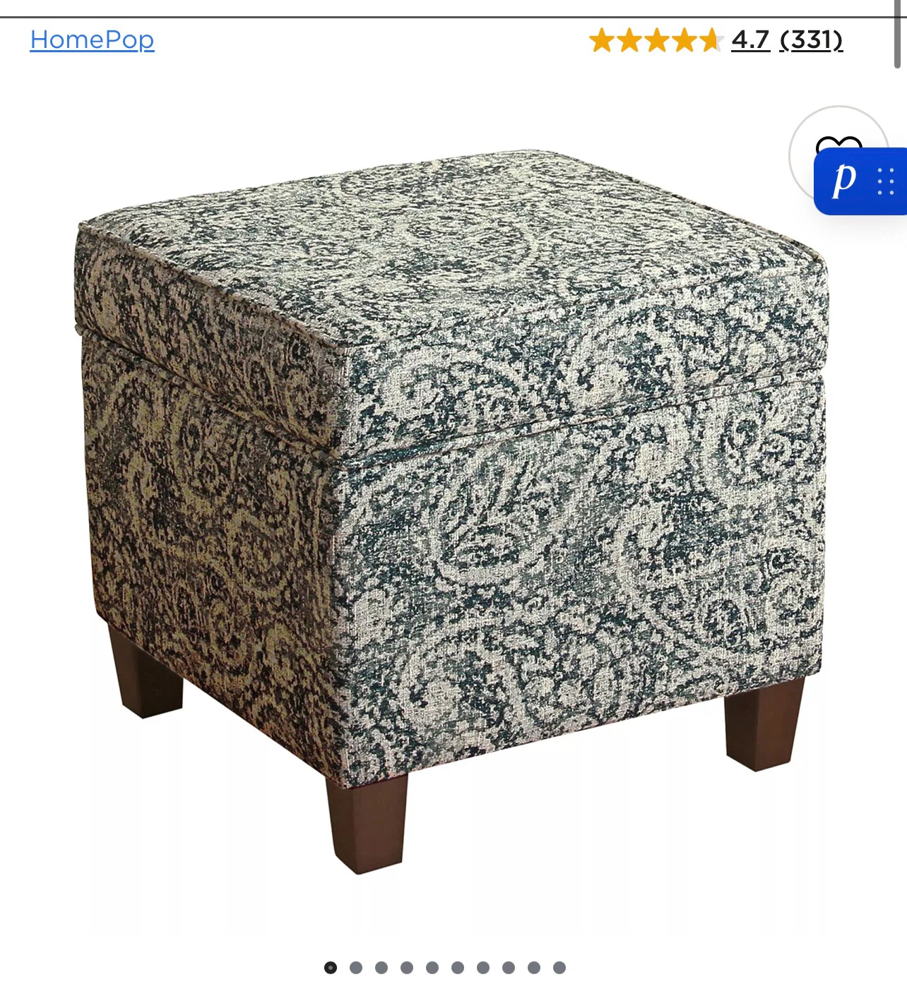 HomePop Storage Ottoman
