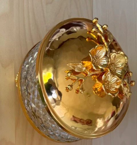 Decorative Gold Floral Candy Dish - photo 2