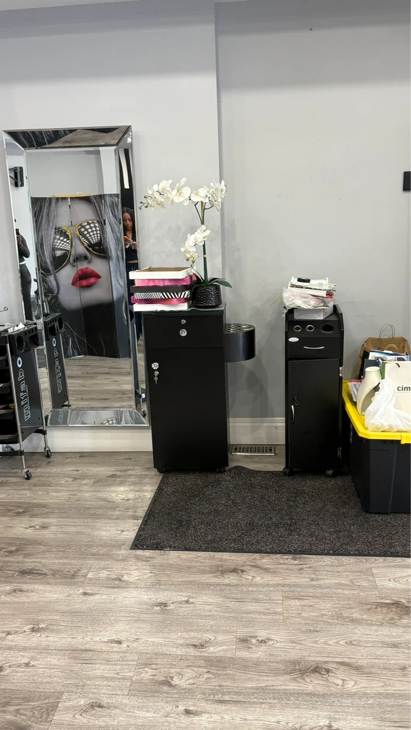 Black Salon Trolley Cart with Drawers - photo 3