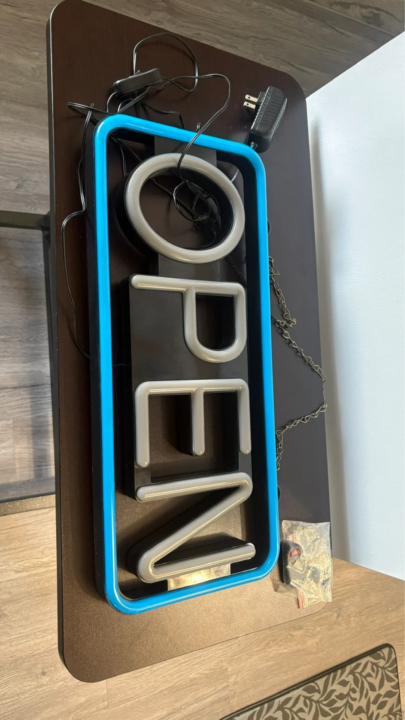 LED "OPEN" Sign with Remote - photo 4
