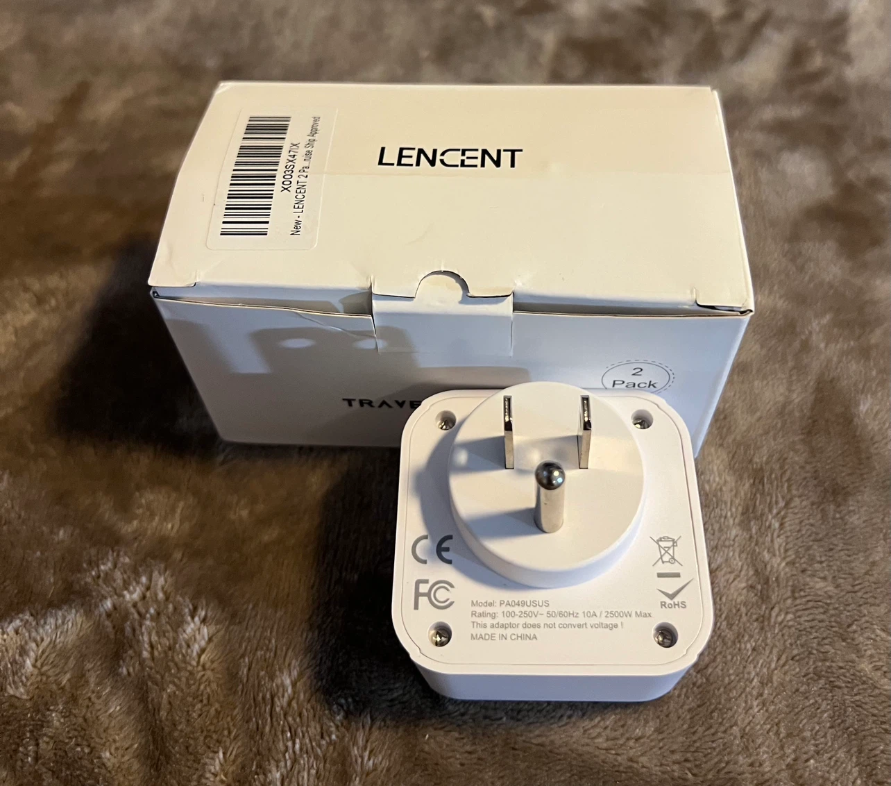 Lencent Travel Adapter 2 Pack - photo 2