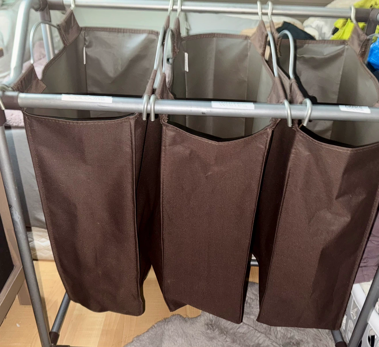 Triple Hamper Laundry Sorter