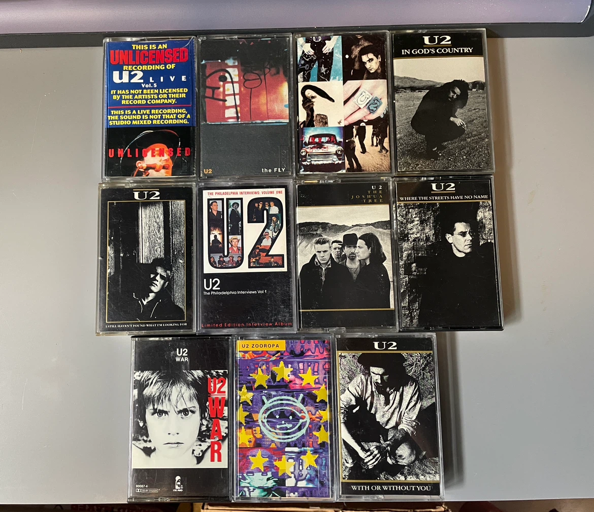 U2 Cassette Tape Collection
