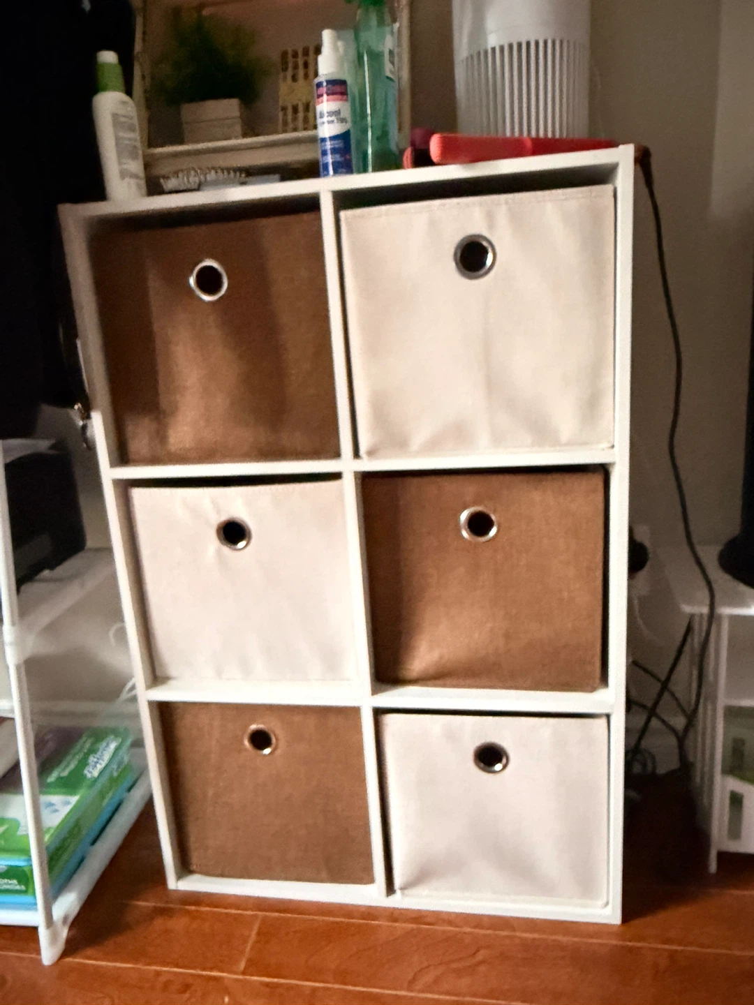 6-Cube Storage Organizer with Bins