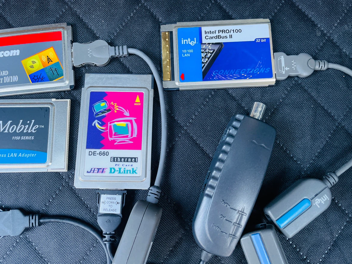 PCMCIA Network Cards (Xircom, D-Link, Linksys, Dell, Intel) - photo 2