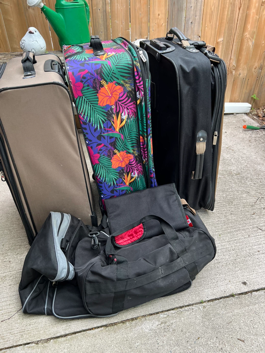 Very large travel suitcases