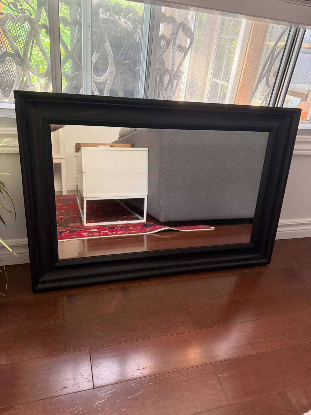 Ikea Black Framed Mirror - photo 2