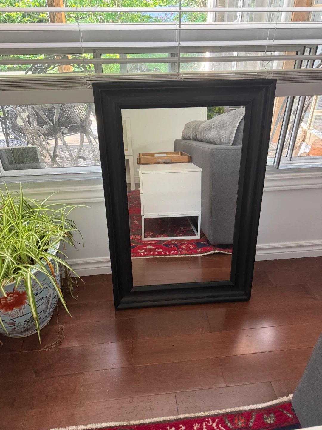 Ikea Black Framed Mirror - photo 3