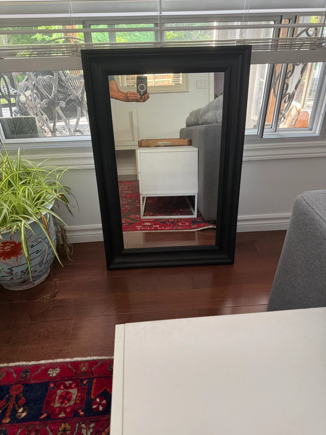 Ikea Black Framed Mirror - photo 4