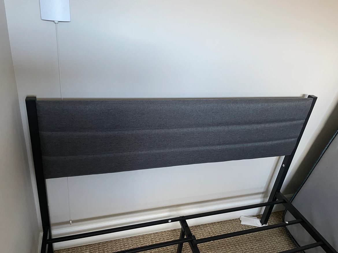 Double Bed Frame with Fabric Headboard - photo 3