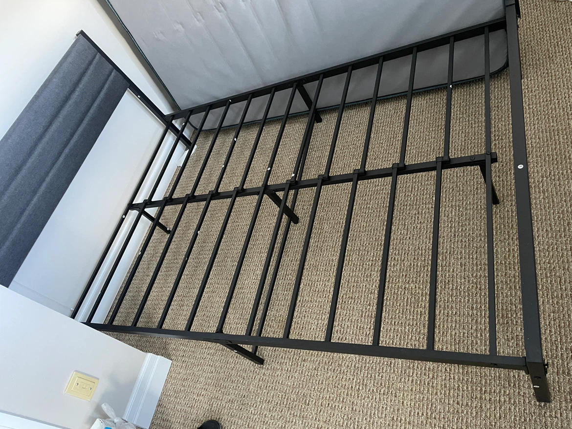 Double Bed Frame with Fabric Headboard - photo 4