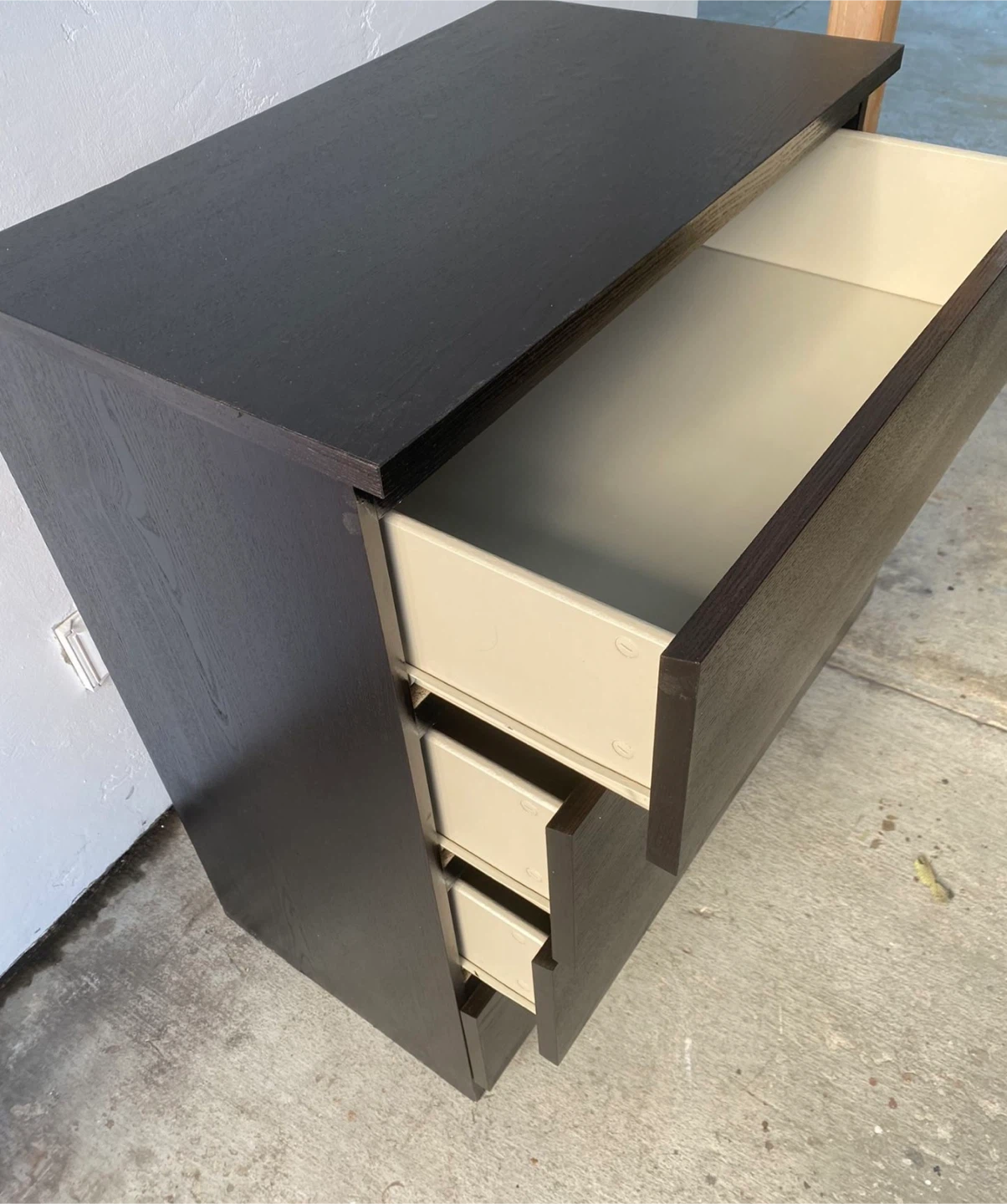 IKEA MALM 4-Drawer Chest - Black-Brown - photo 4