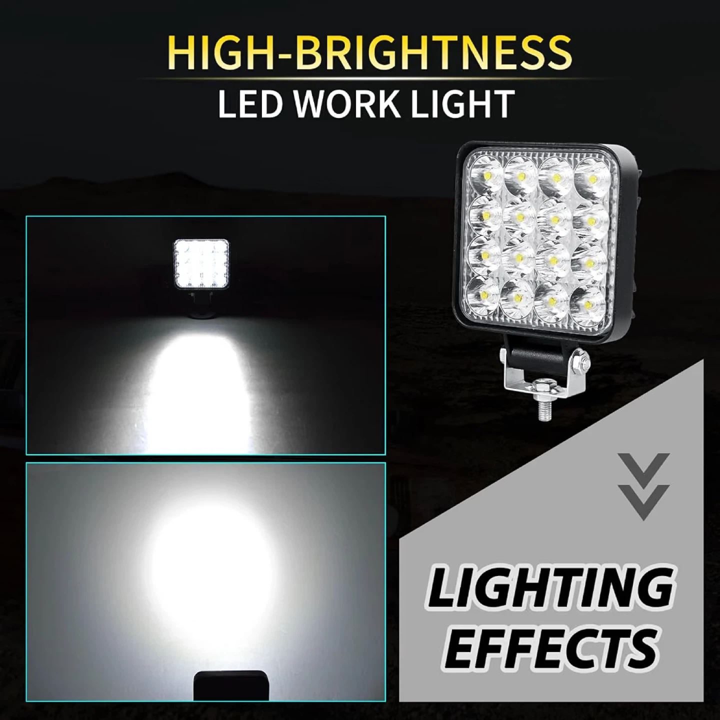 4PCS 48W Mini LED Fog Light,LED Lights Driving Off-Road - photo 5
