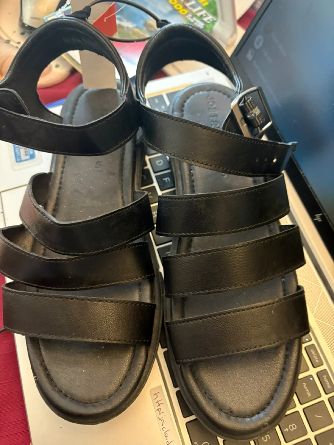 Black Platform Sandals