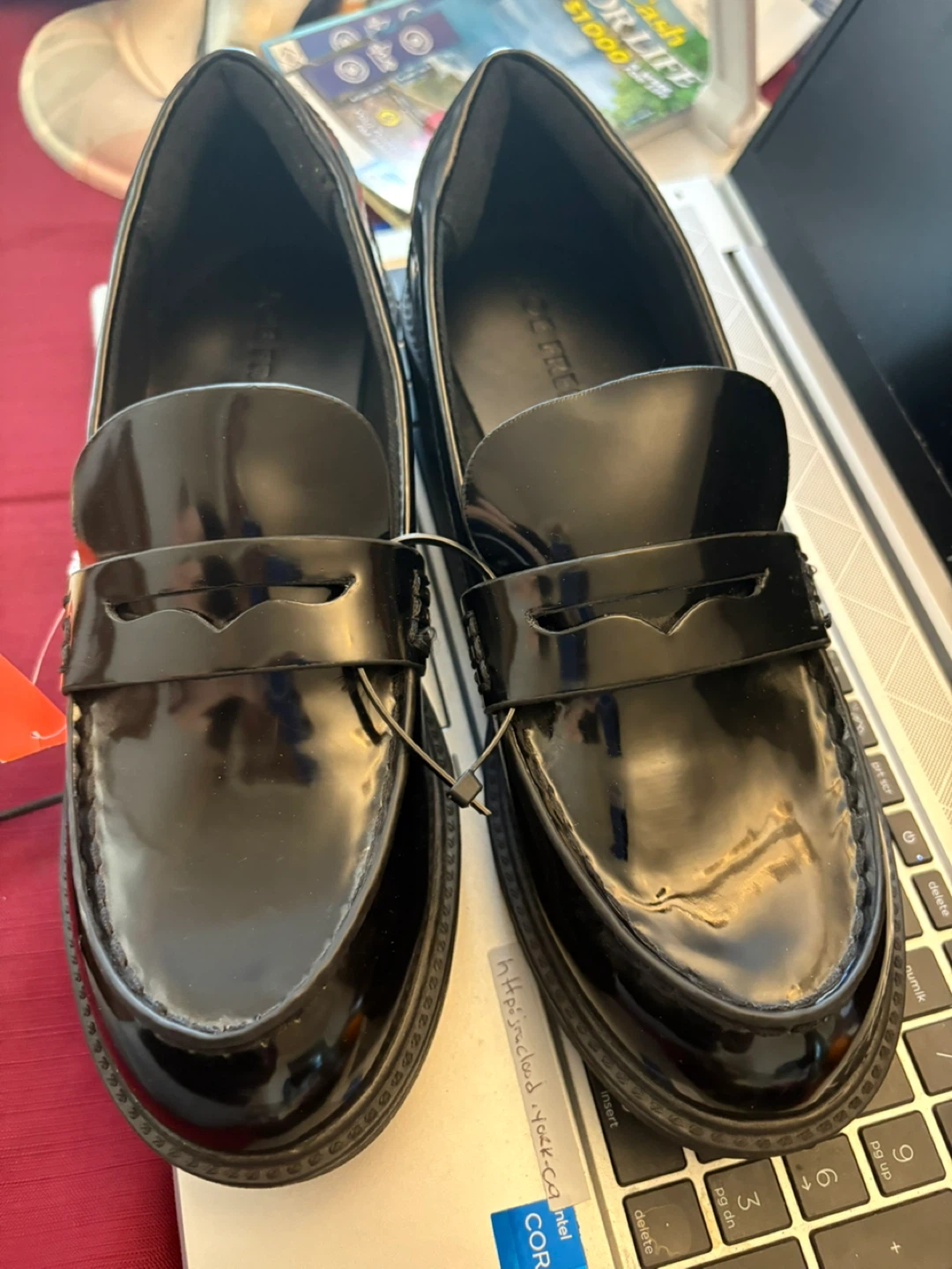 Black Patent Loafers