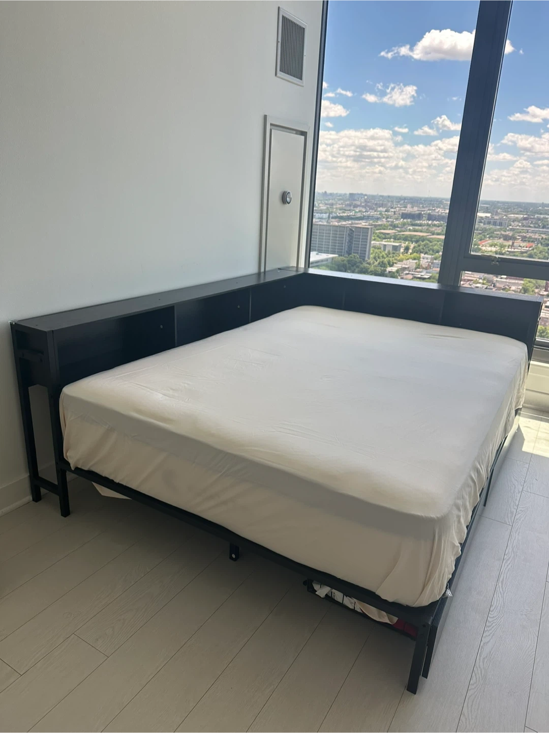 Black Bed Frame and Mattress with Built-in Storage and Lights - photo 2