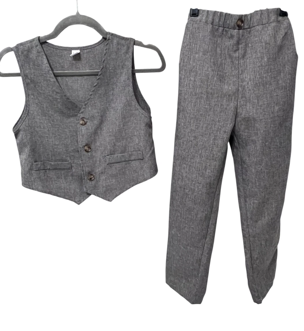 SHEIN Boys 2-Piece Vest & Pants Set – Size 8Y – Like New