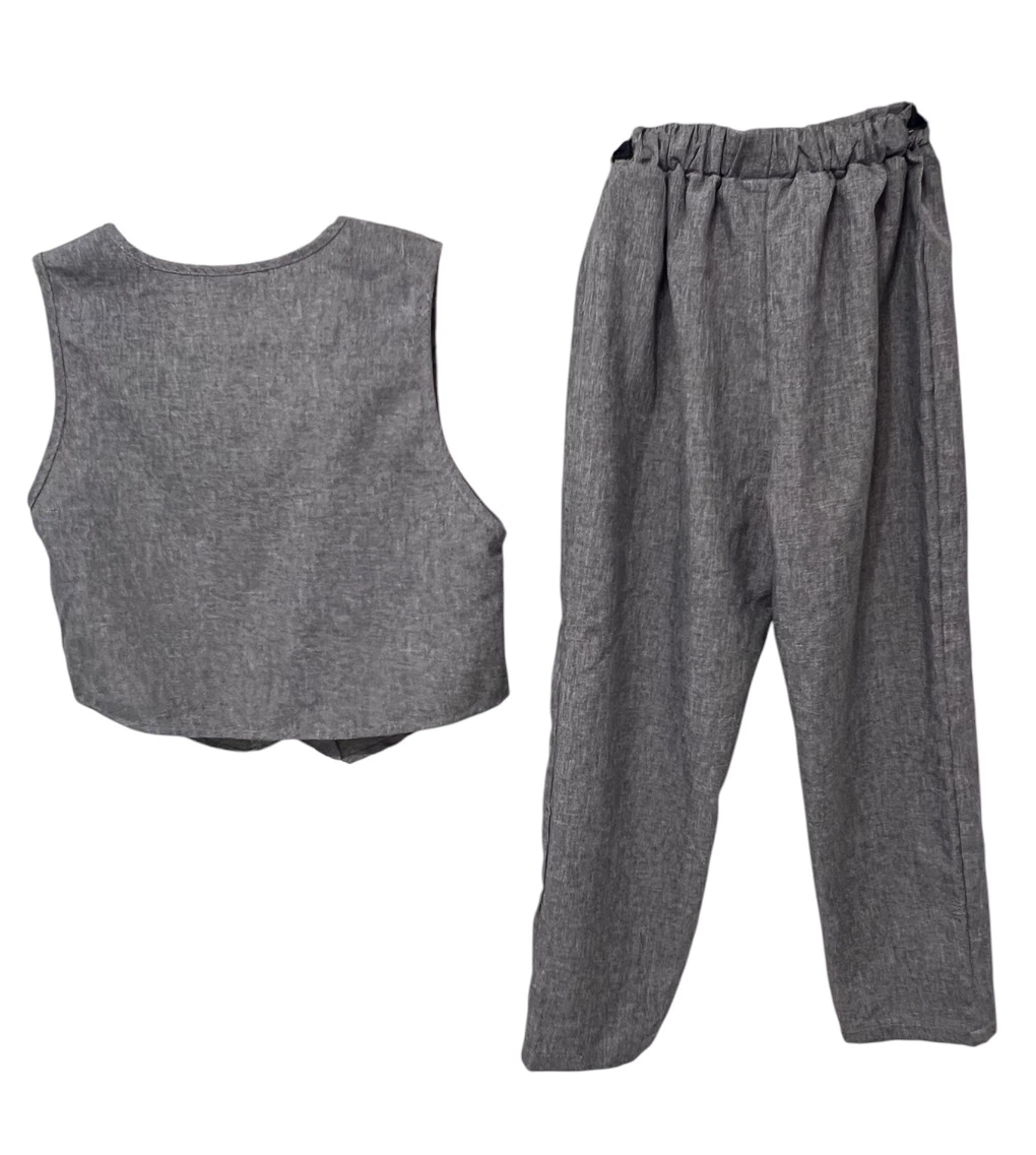 SHEIN Boys 2-Piece Vest & Pants Set – Size 8Y – Like New - photo 5