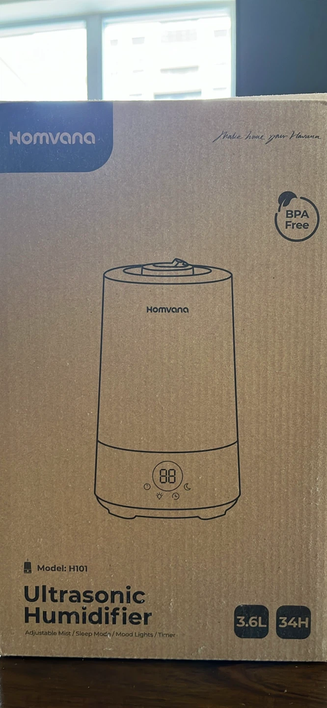 Homvana H101 Ultrasonic Humidifier 3.6L