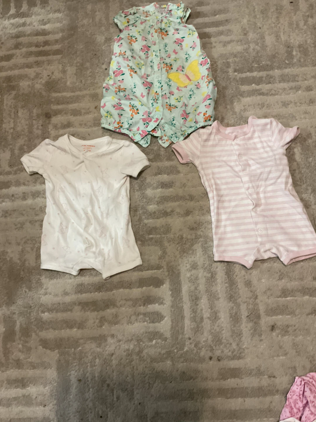 Baby Girl Rompers - 3 Pack 3-6 months