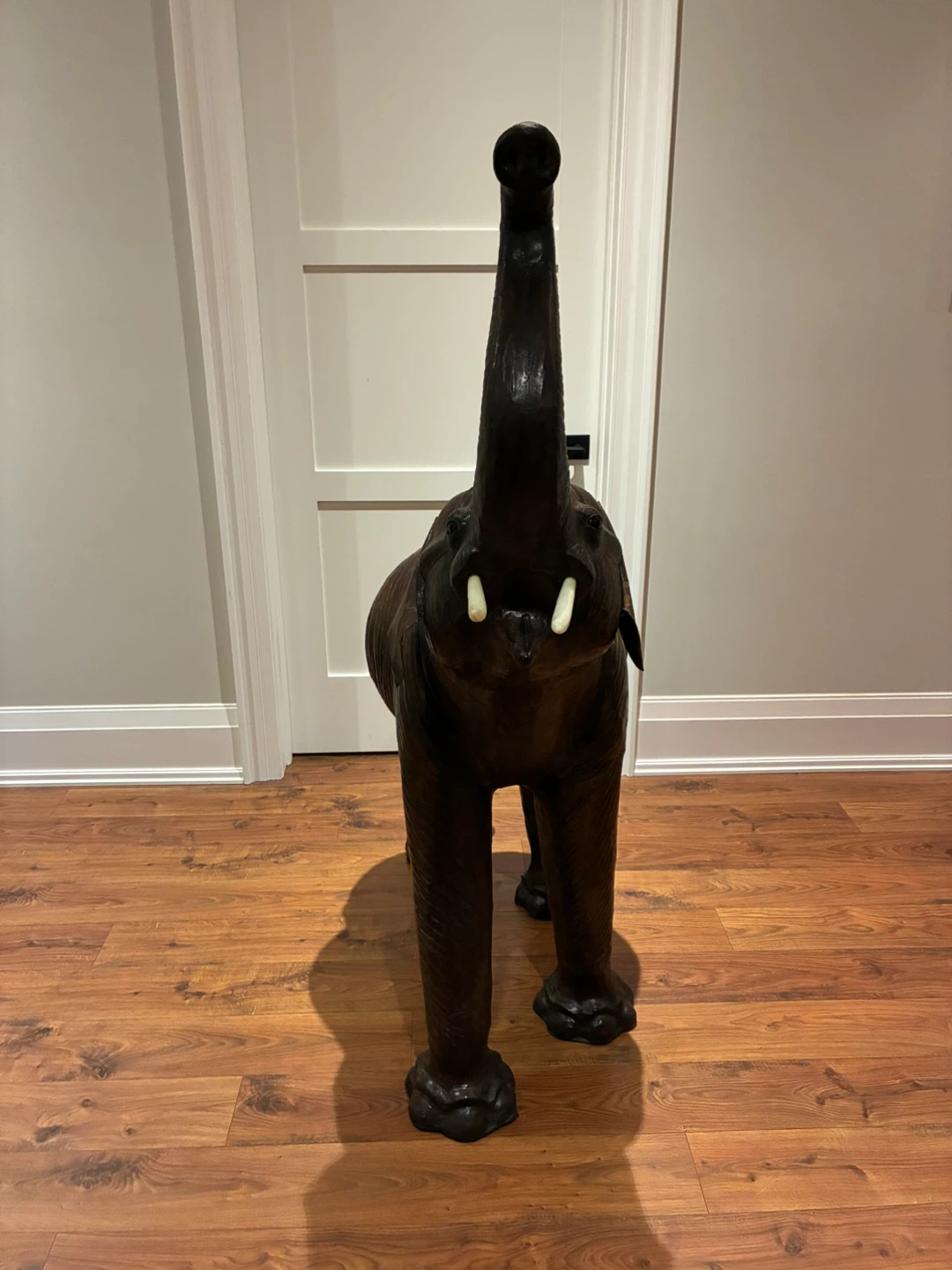 Giant Leather Elephant - photo 2