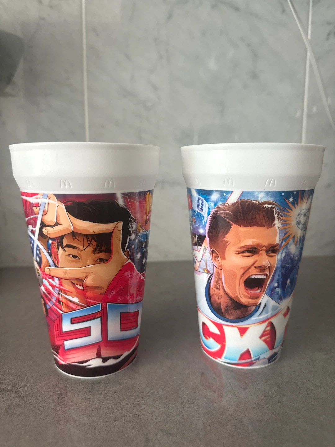 McDonald's FIFA World Cup - Son and Beckham cups