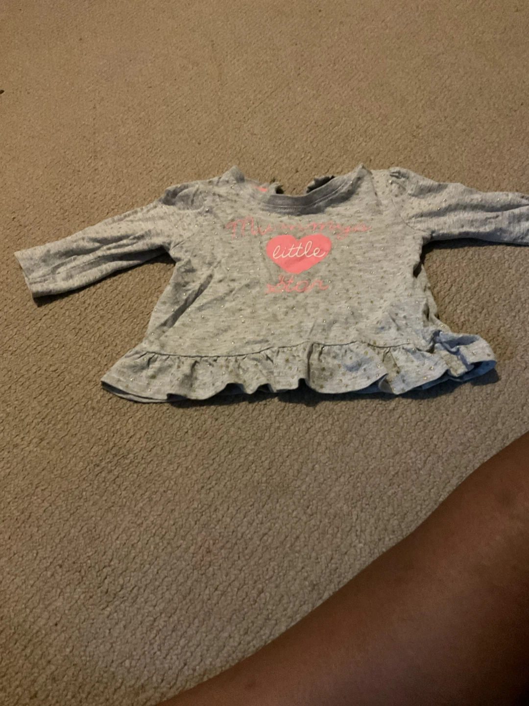 Baby Girl's "My Little Love" Long Sleeve Shirt 3-6 months - photo 2