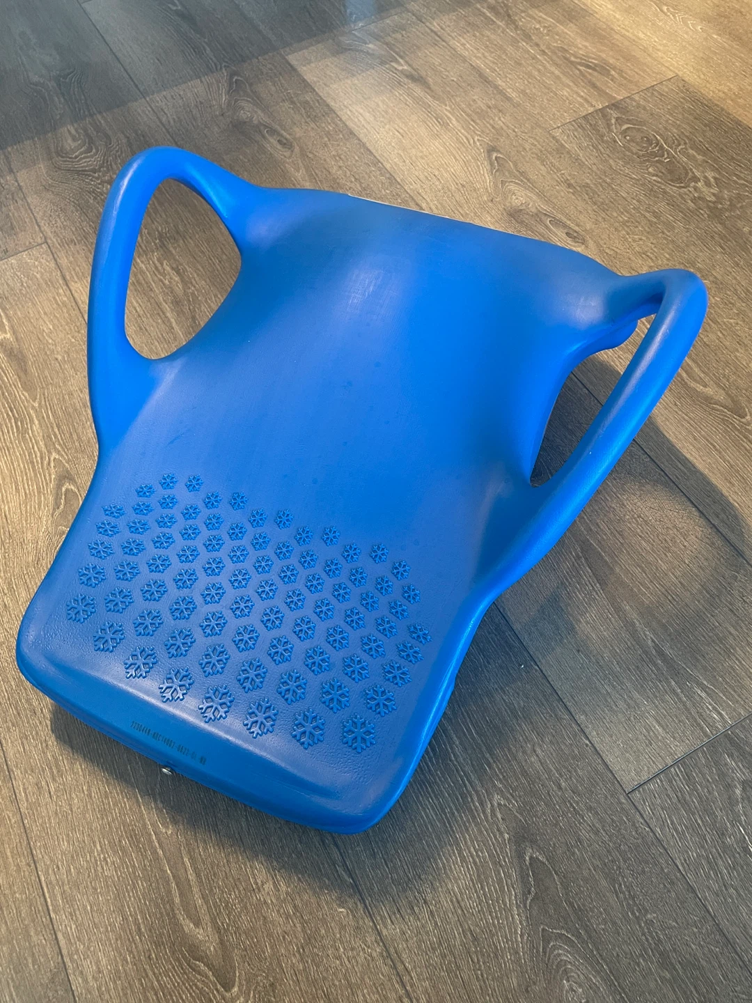 SnowBob Blue Plastic Snow Sled/Toboggan