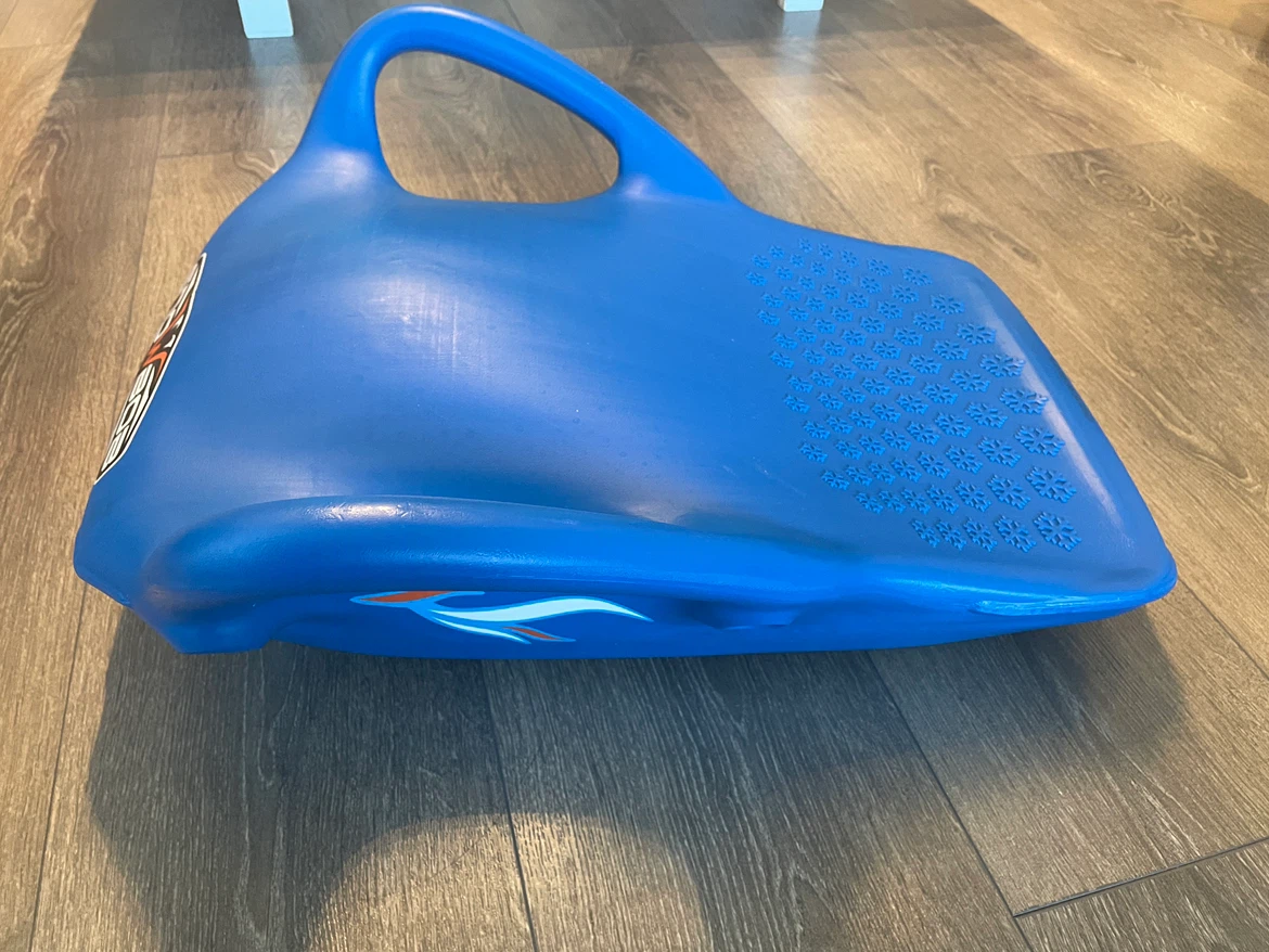 SnowBob Blue Plastic Snow Sled/Toboggan - photo 3