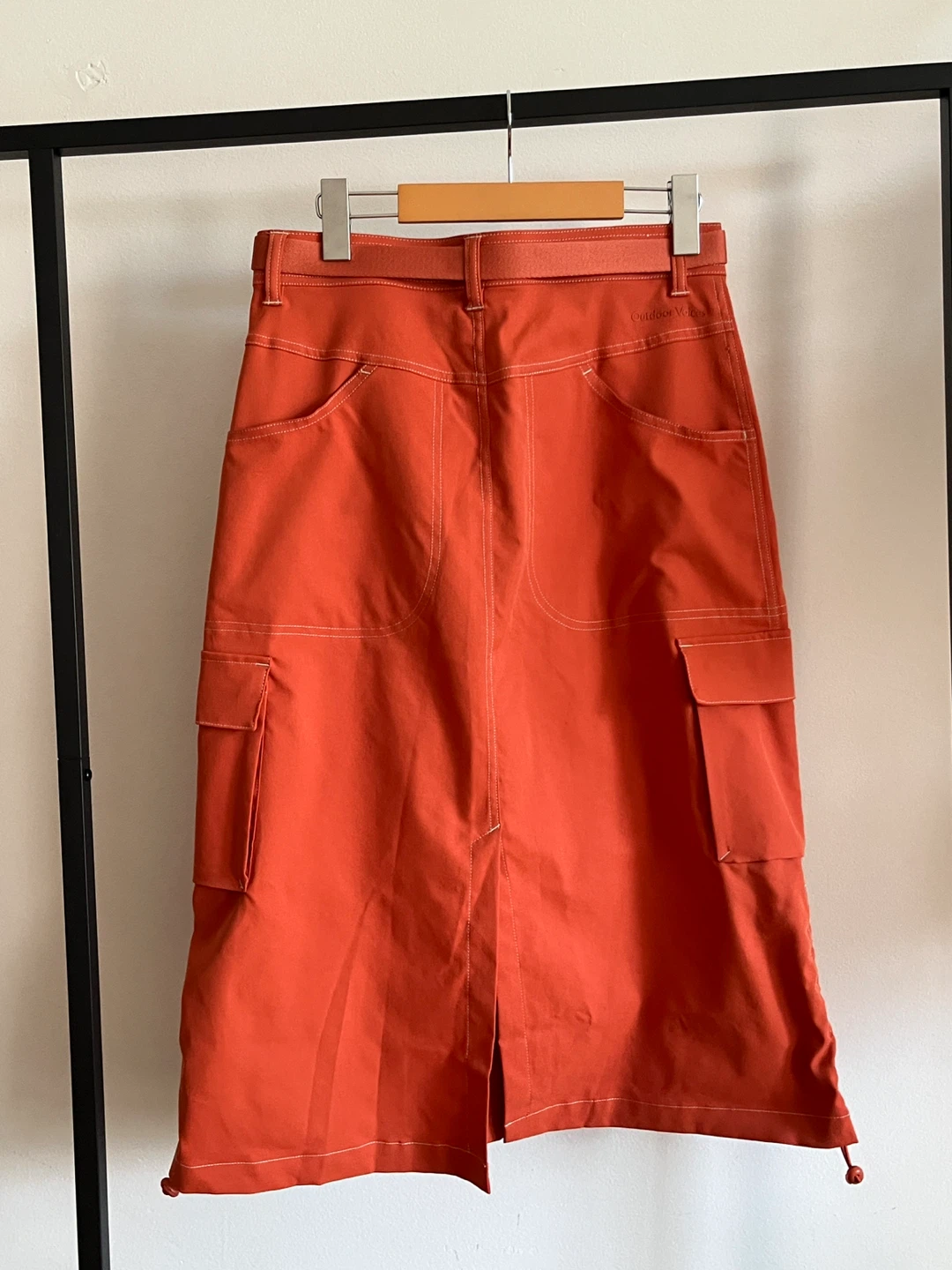 Outer Voices orange cargo skirt S - photo 3