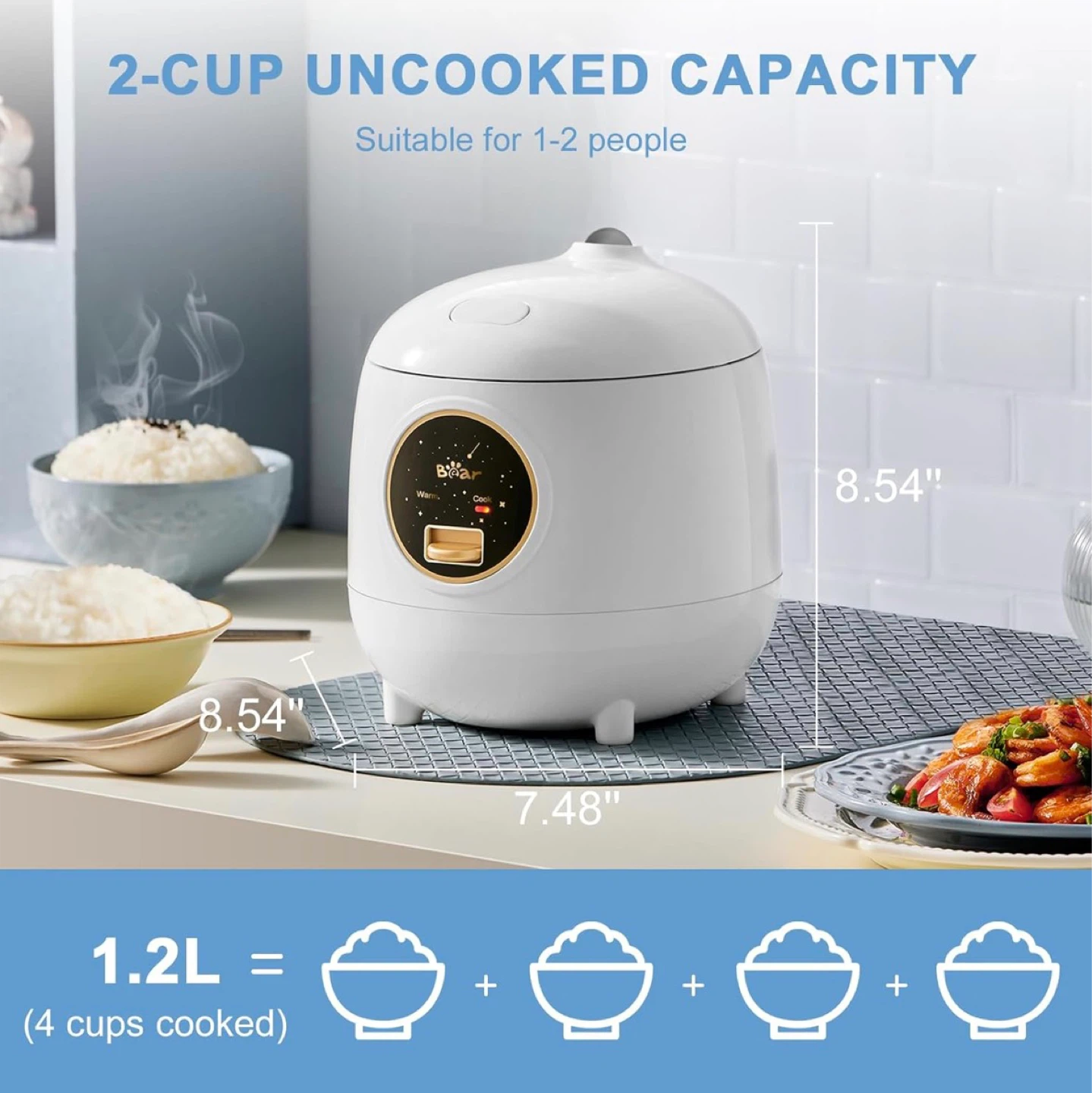 [LAST CHANCE - FINAL WEEK] 2-Cup Rice Cooker & Multi-Cooker - photo 3