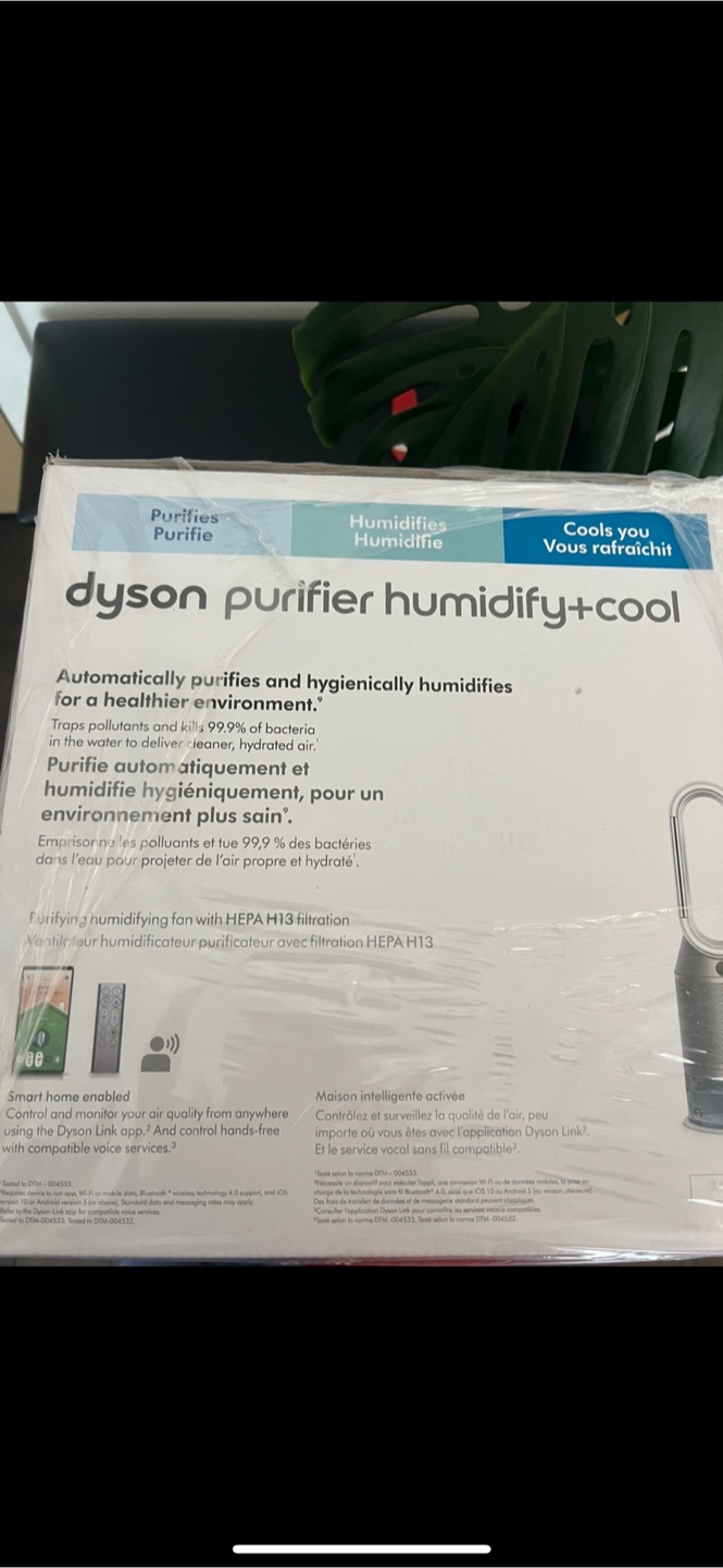 RSP 1280$ Dyson Purifier Humidify+Cool PH03 (White/Silver) - photo 3