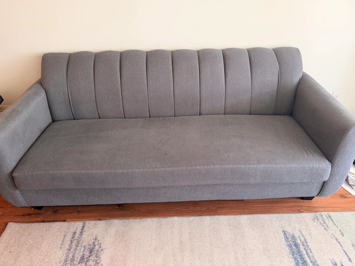 Moving out sale Three seater Grey Sofa with Pillows