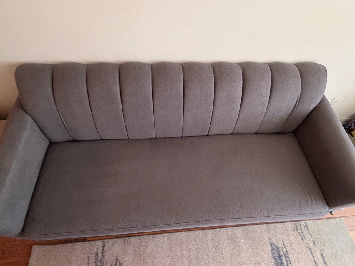 Moving out sale Three seater Grey Sofa with Pillows - photo 3